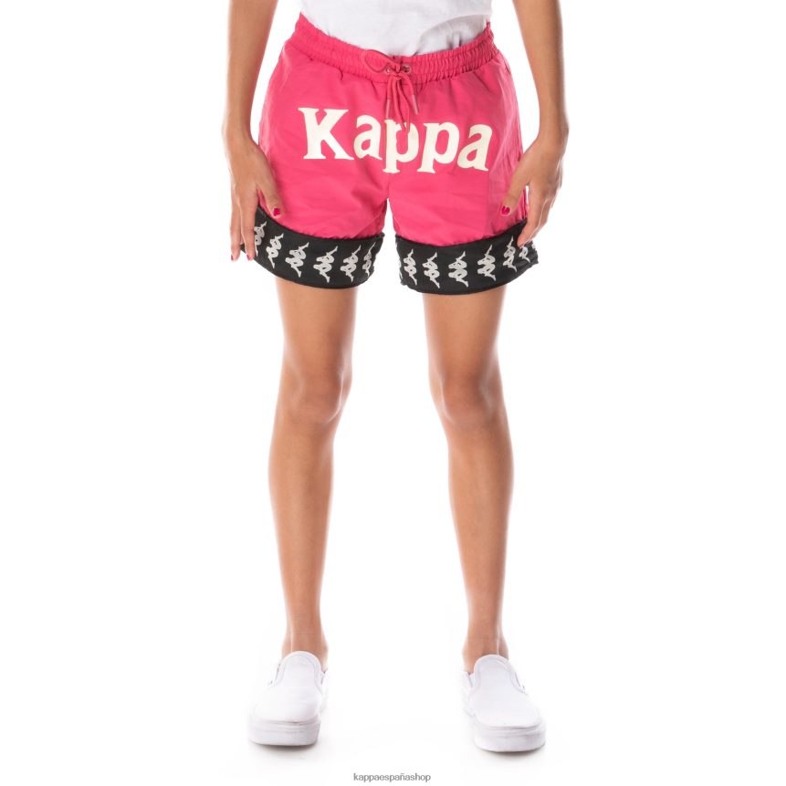 Kappa niños pantalones cortos niños 222 banda calabash 3 rosa negro 4P8JZR803