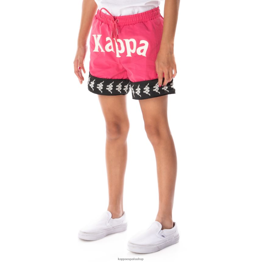Kappa niños pantalones cortos niños 222 banda calabash 3 rosa negro 4P8JZR803