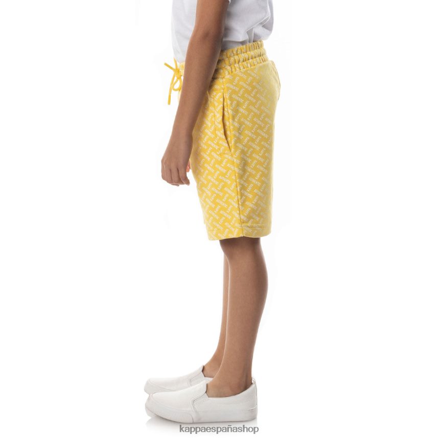 Kappa niños pantalones cortos plimmo auténticos para niños arena amarilla 4P8JZR794