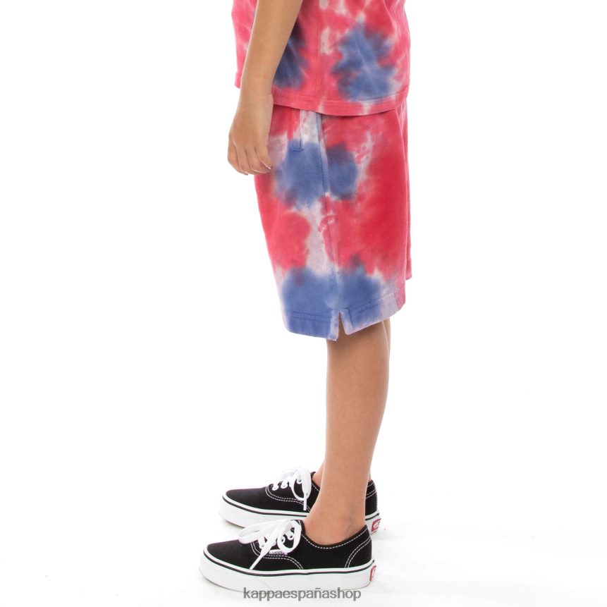 Kappa niños pantalones cortos teñidos anudados cyntu auténticos para niños crema brandy violeta tie-dye 4P8JZR817