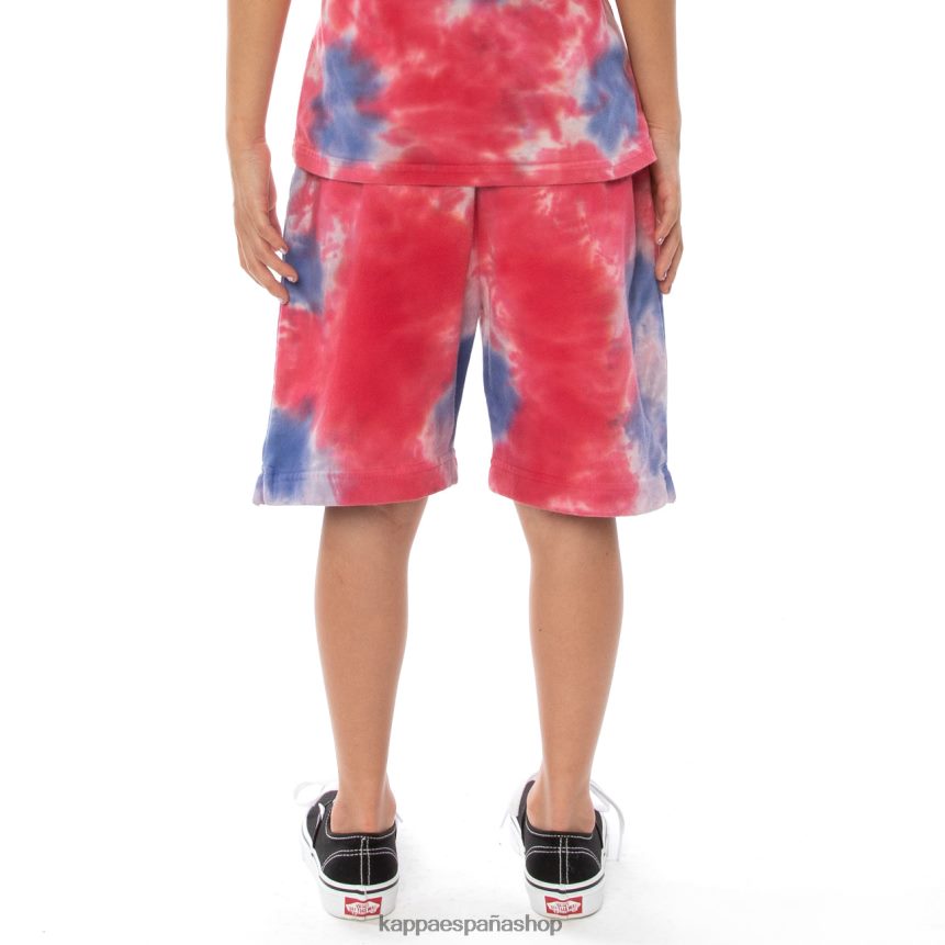 Kappa niños pantalones cortos teñidos anudados cyntu auténticos para niños crema brandy violeta tie-dye 4P8JZR817