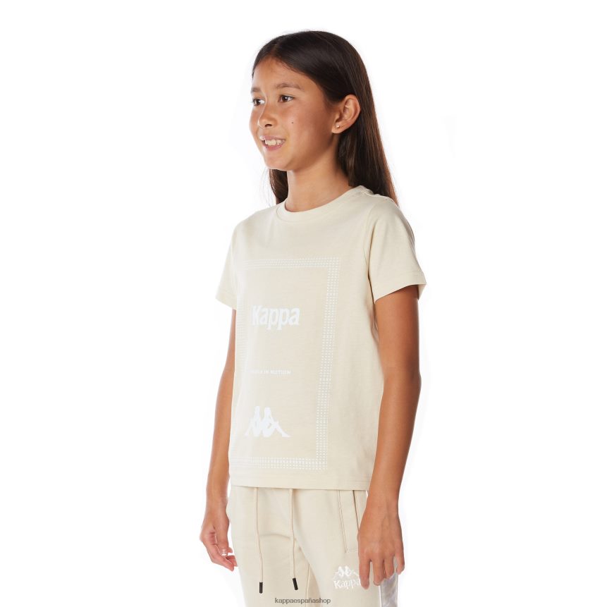 Kappa niños Camiseta Graphik Graphik auténtica para niños. beige 4P8JZR663