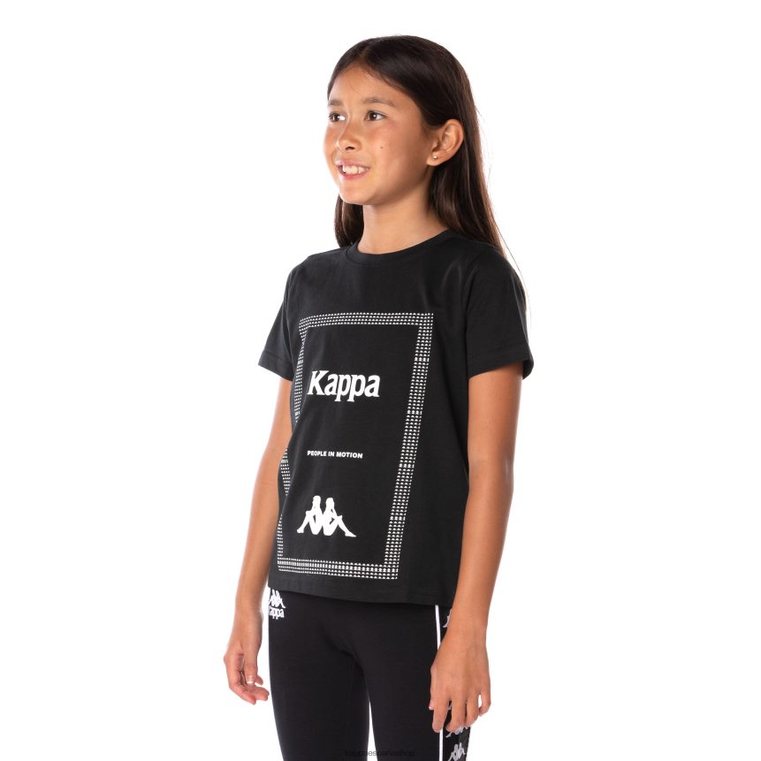 Kappa niños Camiseta Graphik Graphik auténtica para niños. humo negro 4P8JZR665