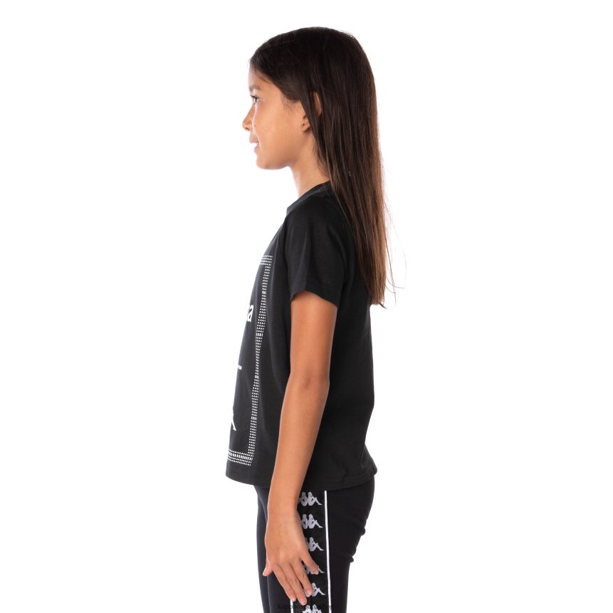 Kappa niños Camiseta Graphik Graphik auténtica para niños. humo negro 4P8JZR665