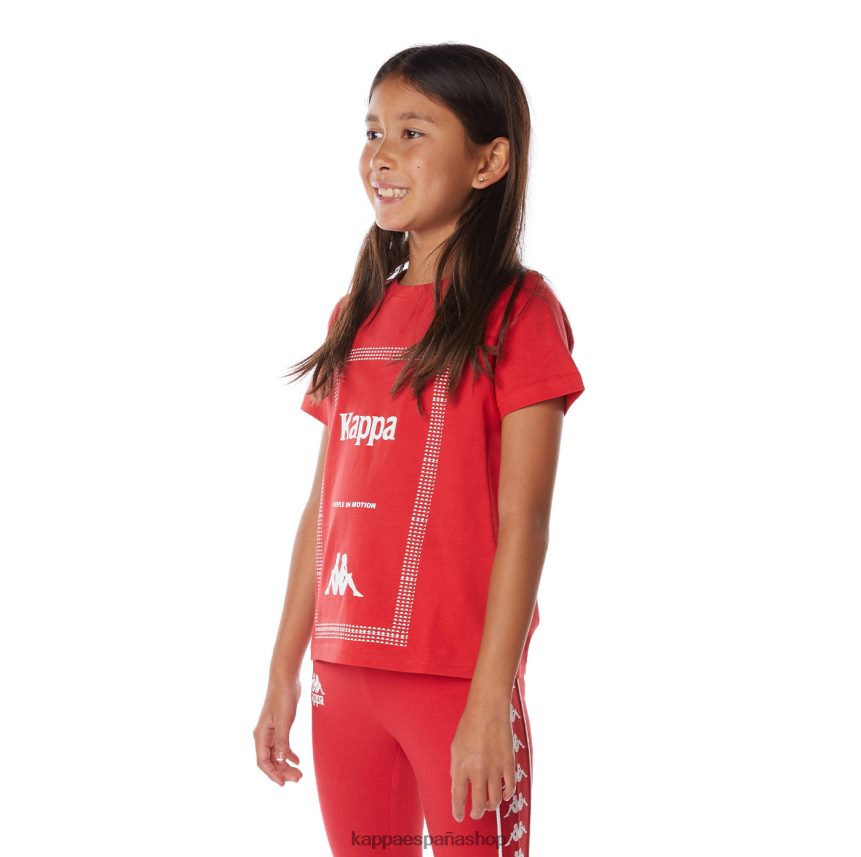 Kappa niños Camiseta Graphik Graphik auténtica para niños. rojo 4P8JZR664