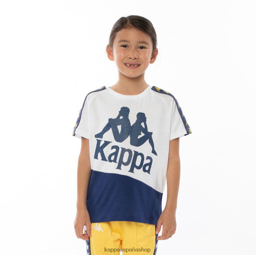 Kappa niños camiseta 222 banda baldwin niño naranja azul real 4P8JZR785