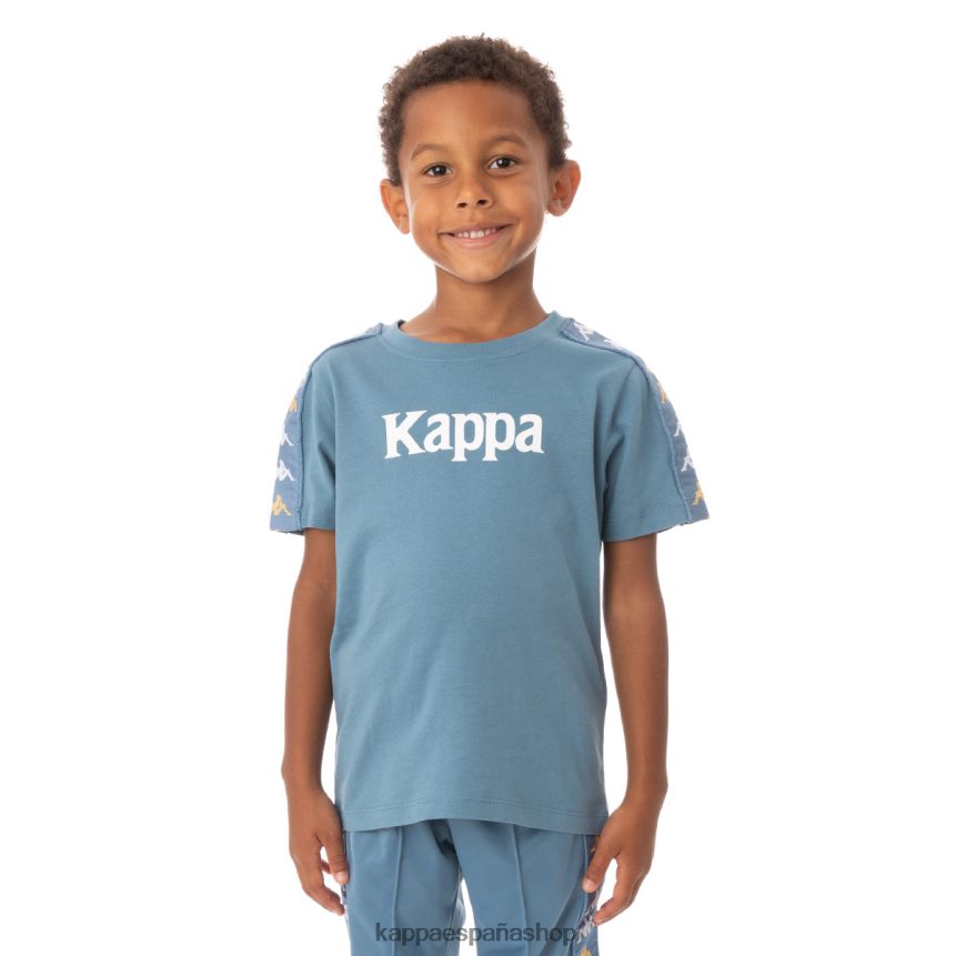 Kappa niños camiseta 222 banda bendocin niño azul claro 4P8JZR764