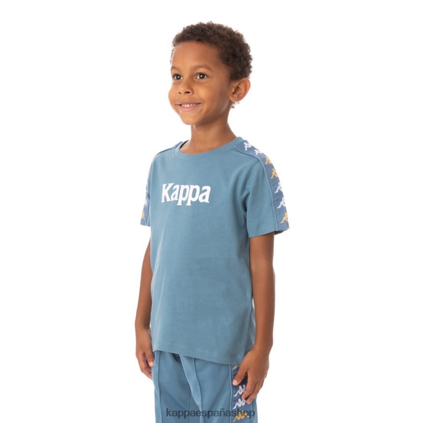 Kappa niños camiseta 222 banda bendocin niño azul claro 4P8JZR764