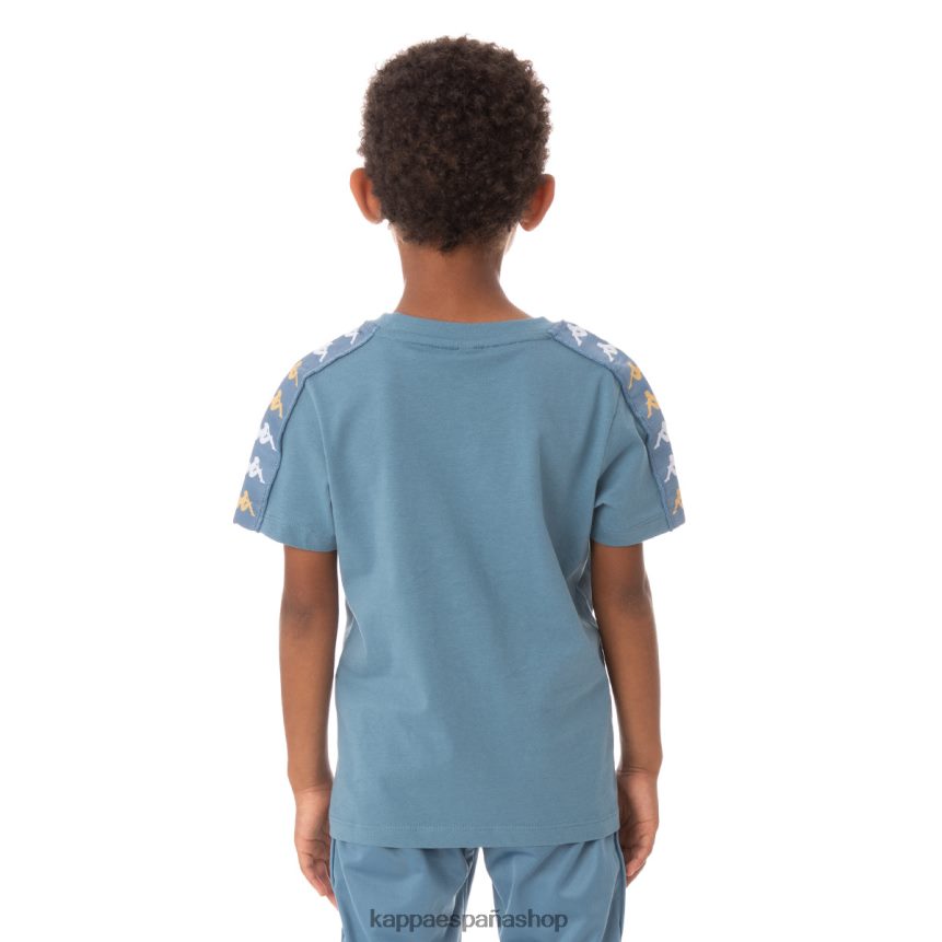 Kappa niños camiseta 222 banda bendocin niño azul claro 4P8JZR764