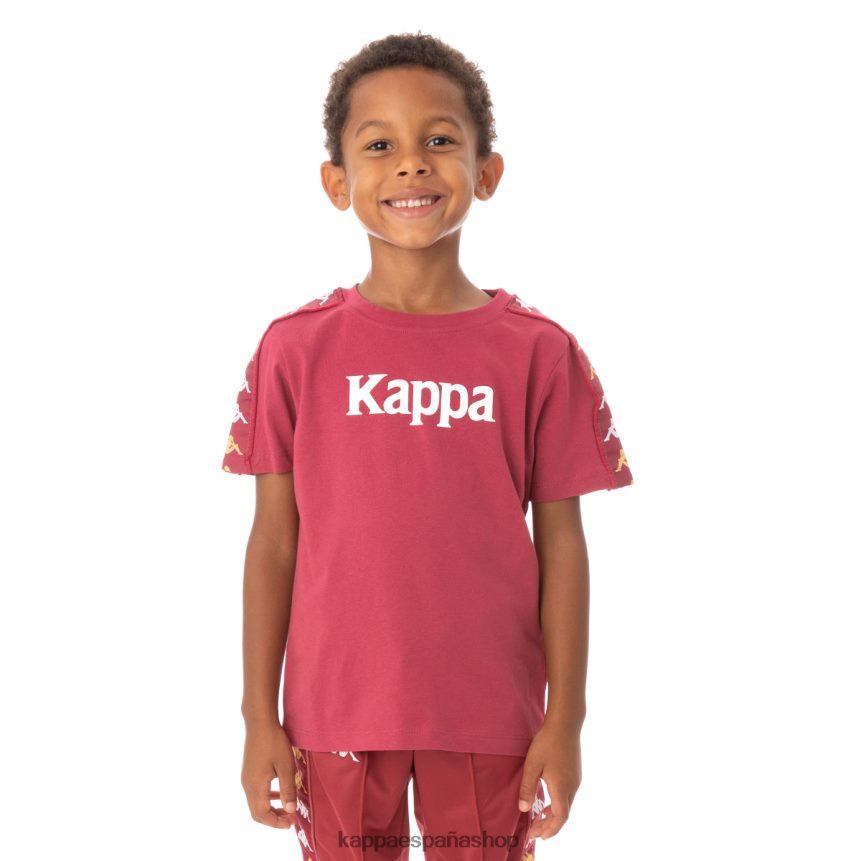 Kappa niños camiseta 222 banda bendocin niño borgoña 4P8JZR765