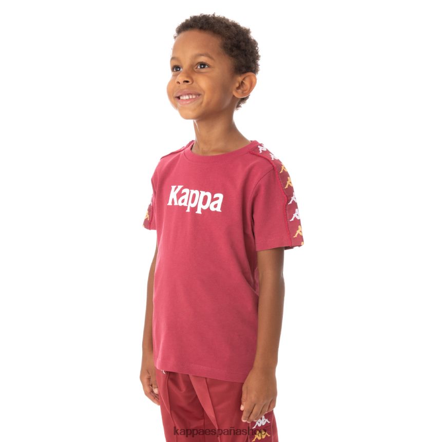 Kappa niños camiseta 222 banda bendocin niño borgoña 4P8JZR765