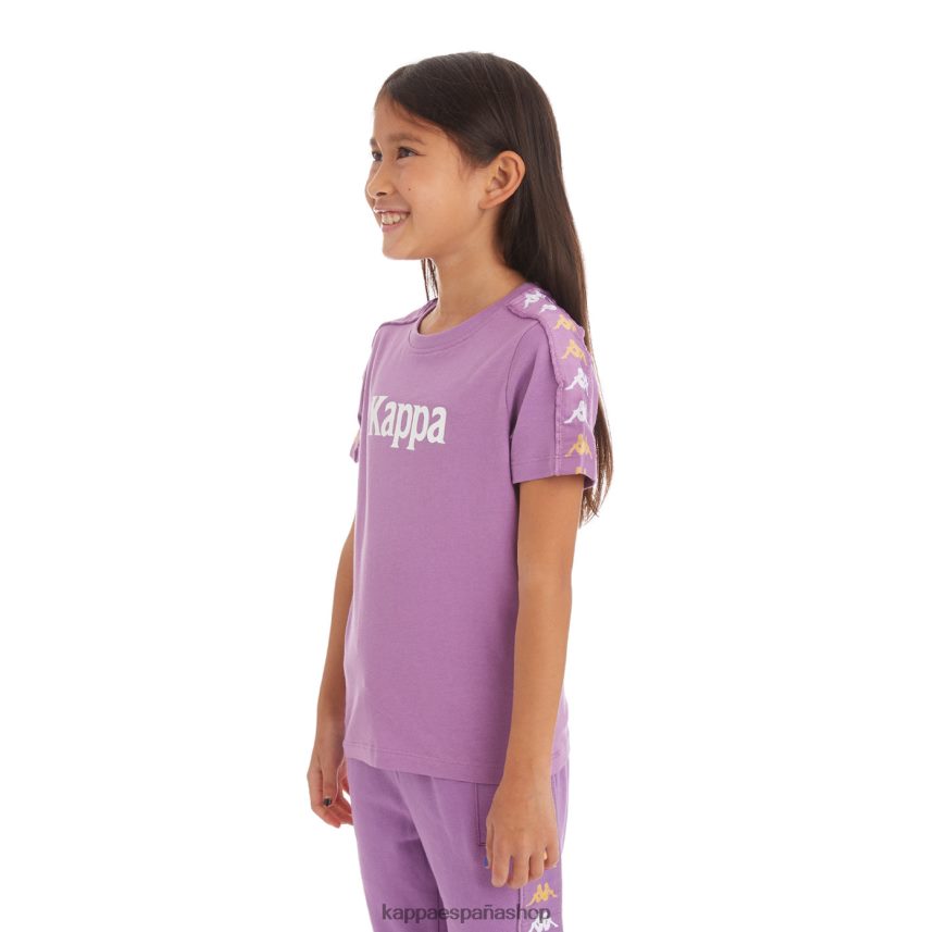 Kappa niños camiseta 222 banda bendocin niño lavanda violeta 4P8JZR747