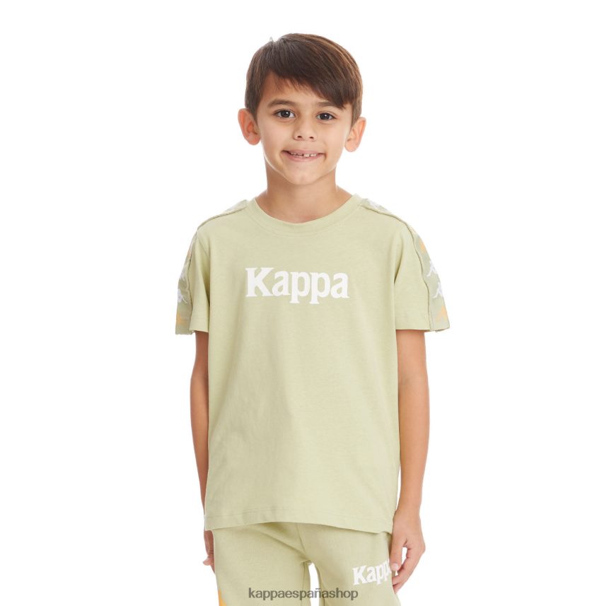 Kappa niños camiseta 222 banda bendocin niño salvia verde 4P8JZR746