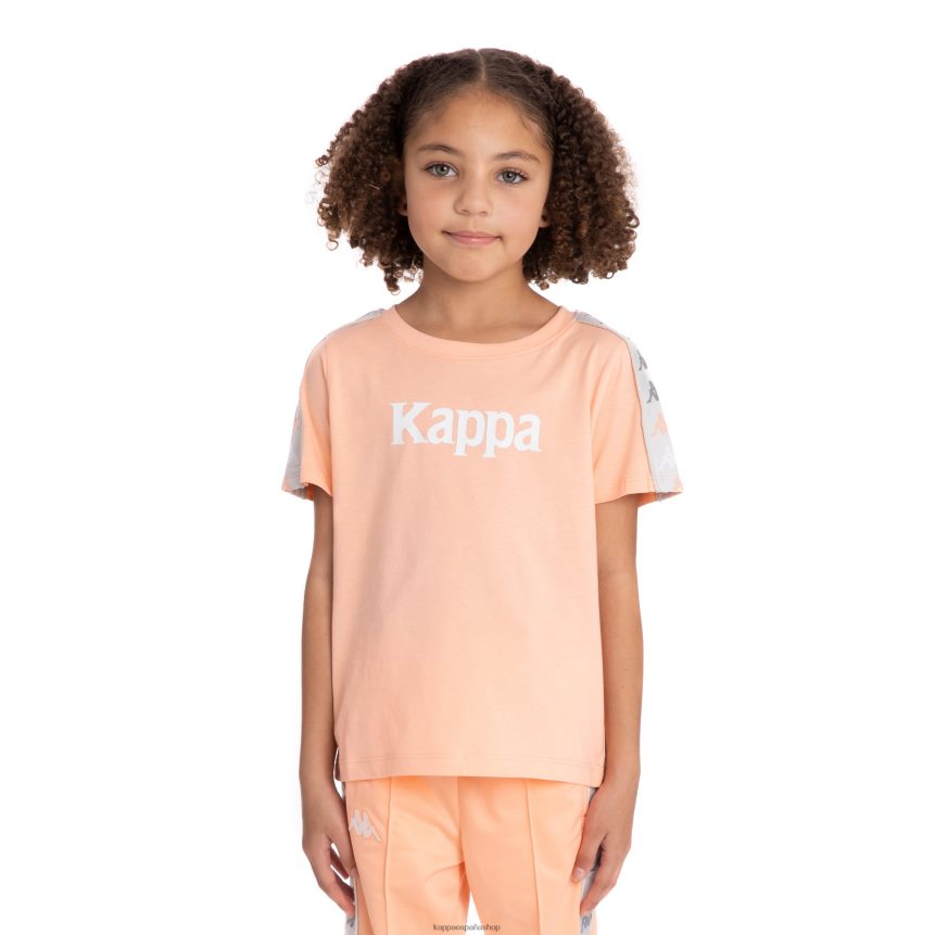 Kappa niños camiseta 222 banda deto 2 niños durazno 4P8JZR731