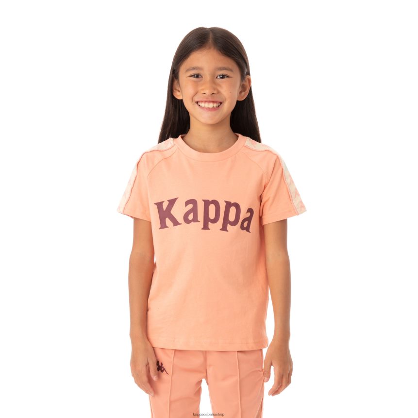Kappa niños camiseta 222 banda deto niño coral rosa 4P8JZR778