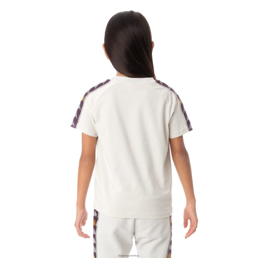Kappa niños camiseta 222 banda deto niño gris plata 4P8JZR782