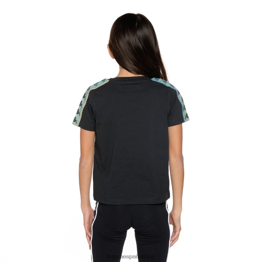 Kappa niños camiseta 222 banda mars niño salvia humo negro 4P8JZR660