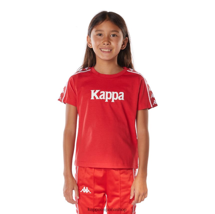 Kappa niños camiseta 222 banda torio niño rojo 4P8JZR671