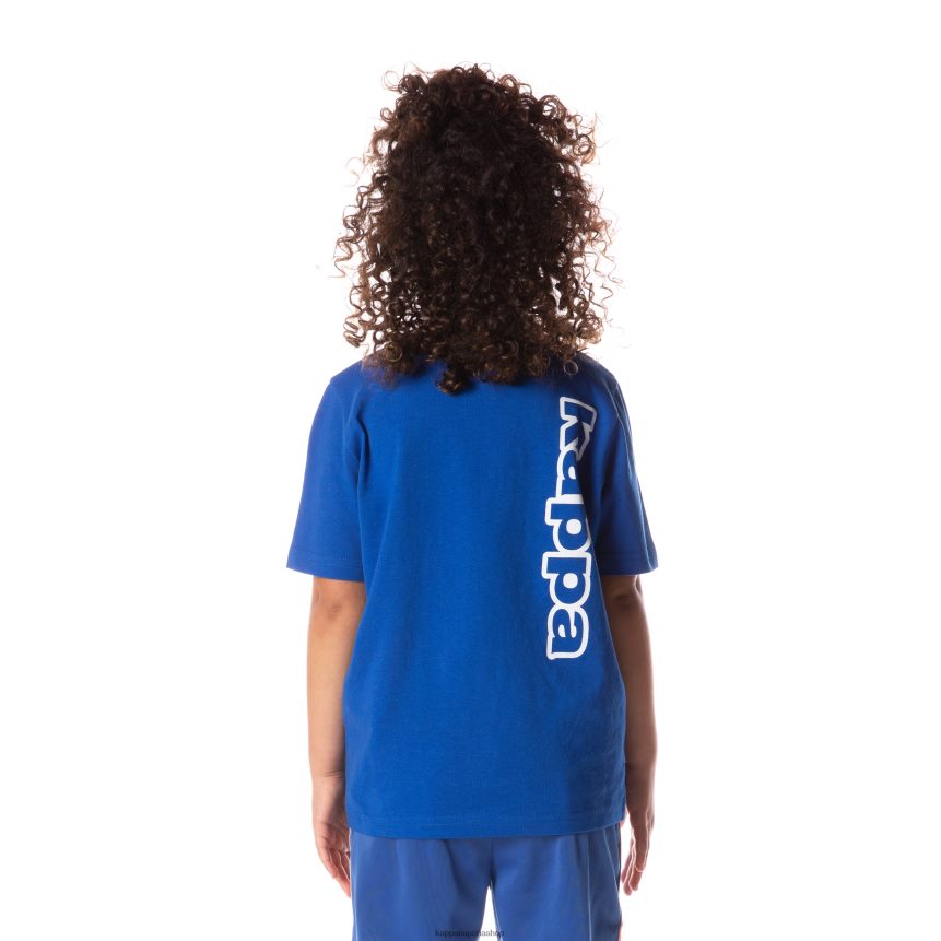 Kappa niños camiseta aomix con cinta con logo para niños azul 4P8JZR703