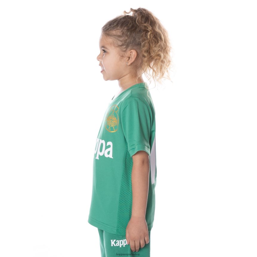 Kappa niños camiseta arnold auténtica para niños verde 4P8JZR649