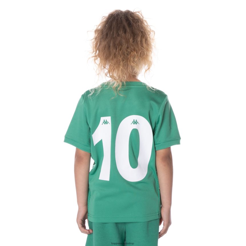 Kappa niños camiseta arnold auténtica para niños verde 4P8JZR649