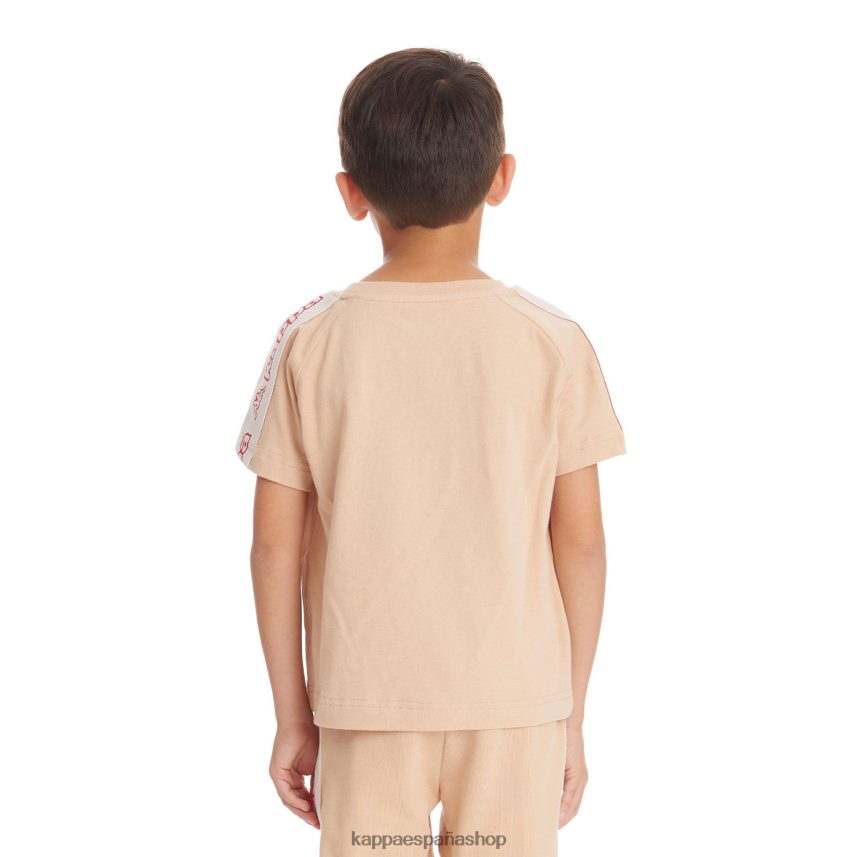 Kappa niños camiseta avirec 2 con cinta con logo para niños beige 4P8JZR738
