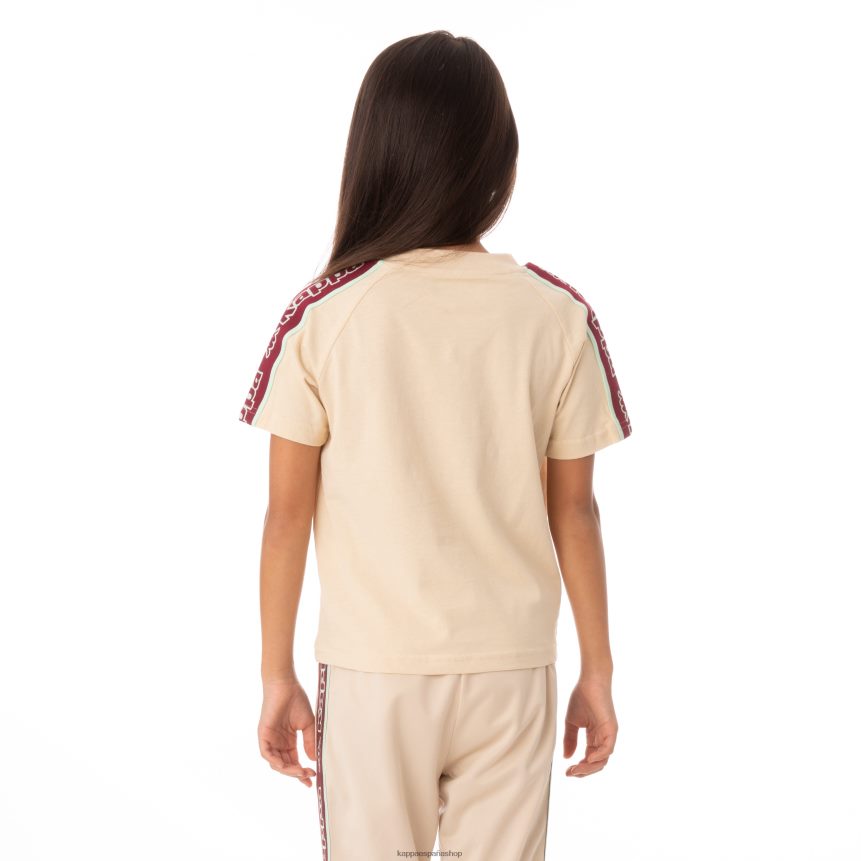 Kappa niños camiseta avirec 2 con cinta con logo para niños beige 4P8JZR770