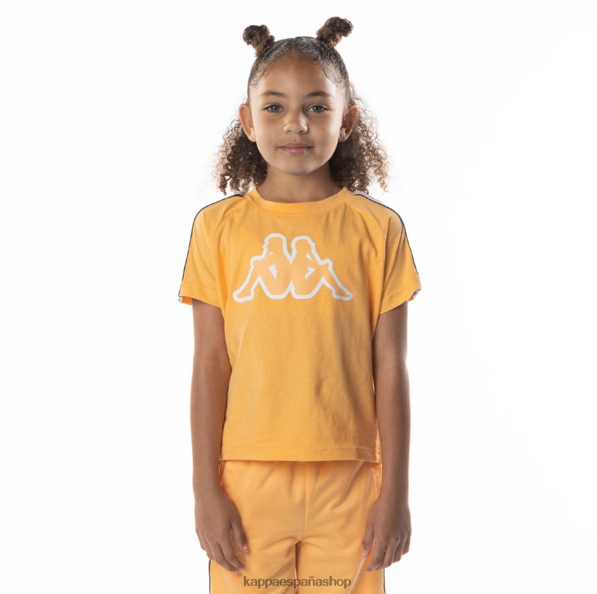 Kappa niños camiseta avirec 2 con cinta con logo para niños naranja claro 4P8JZR684