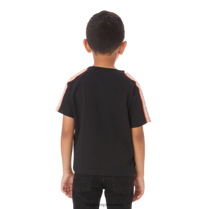 Kappa niños camiseta avirec 2 con cinta con logo para niños negro 4P8JZR771