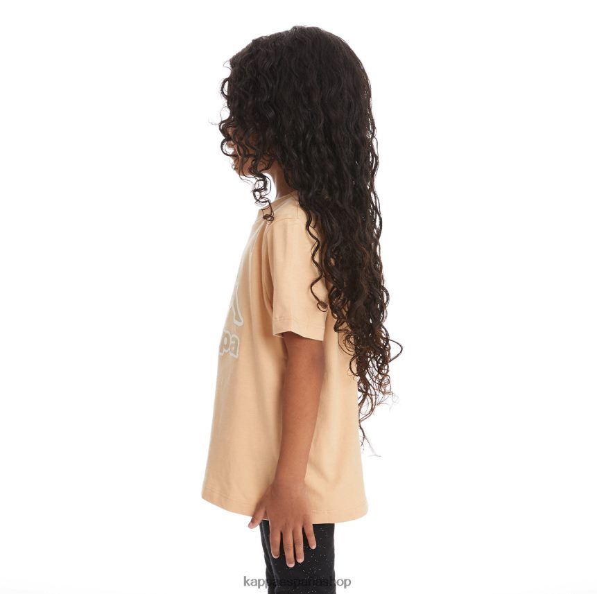 Kappa niños camiseta bant con cinta del logo para niños beige 4P8JZR736