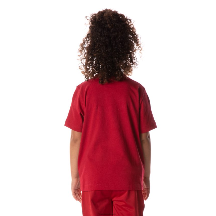 Kappa niños camiseta bant con cinta del logo para niños rojo 4P8JZR711