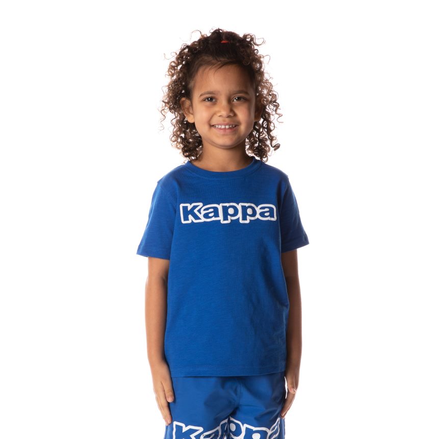 Kappa niños camiseta con logo cabal azul 4P8JZR706