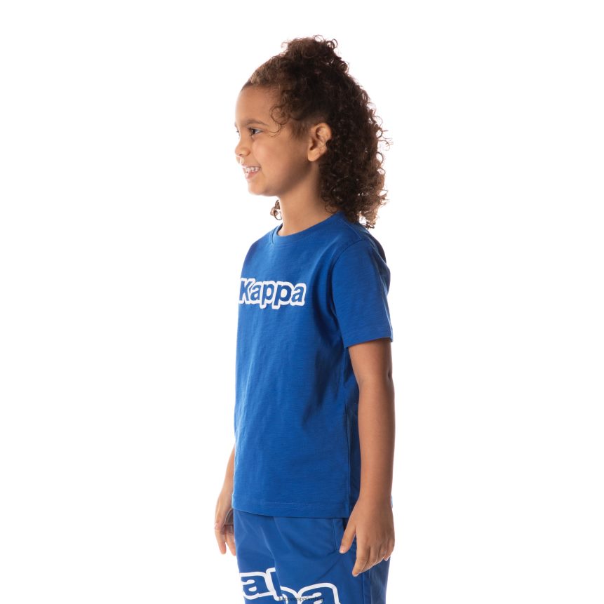 Kappa niños camiseta con logo cabal azul 4P8JZR706