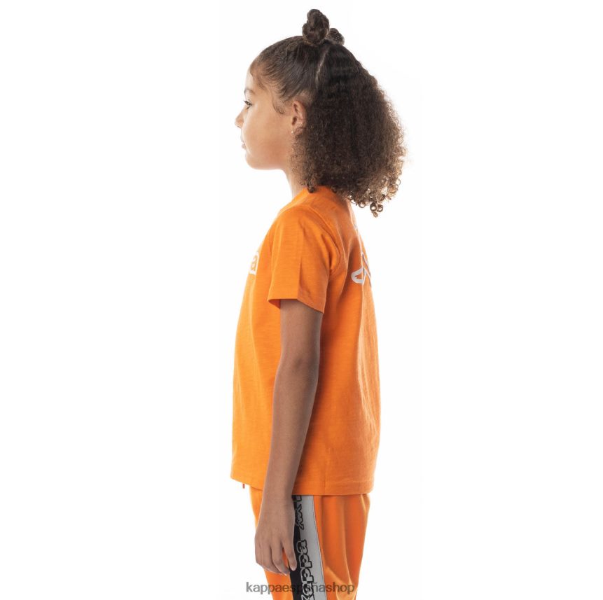 Kappa niños camiseta con logo cabal naranja 4P8JZR705