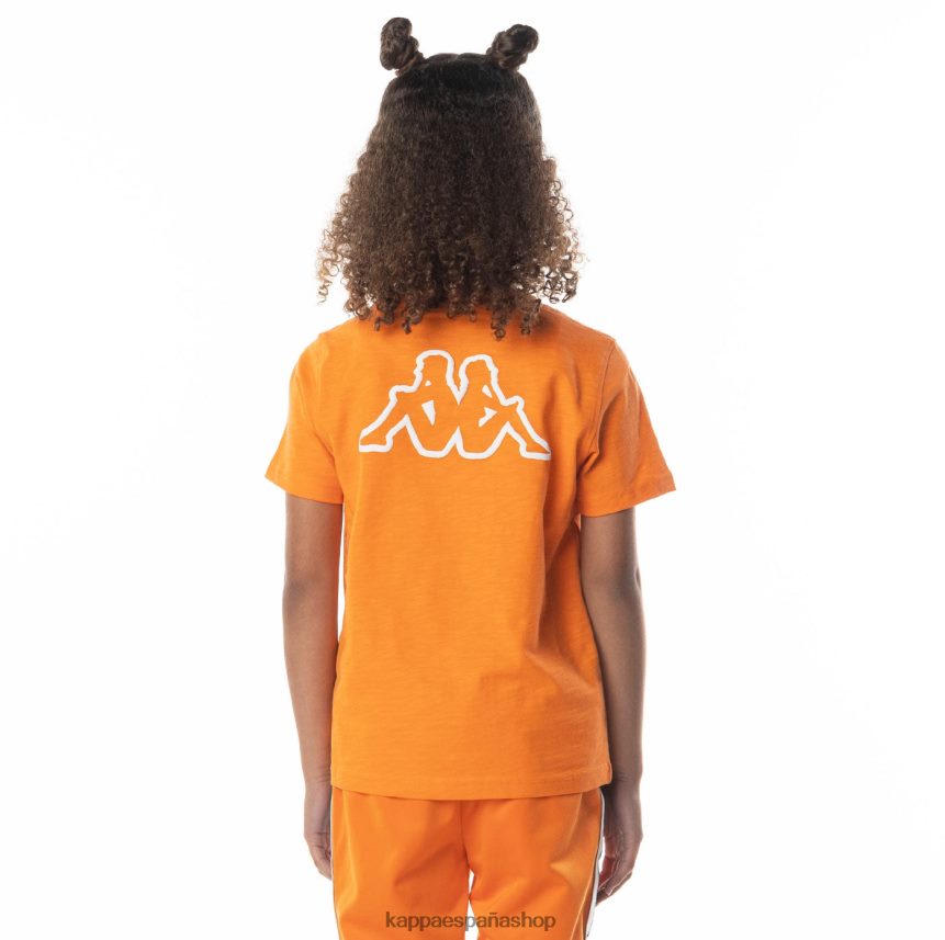 Kappa niños camiseta con logo cabal naranja 4P8JZR705