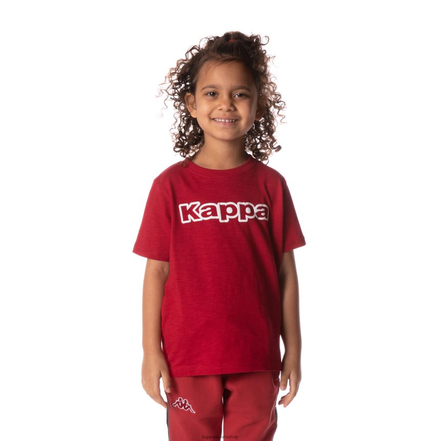 Kappa niños camiseta con logo cabal rojo 4P8JZR707