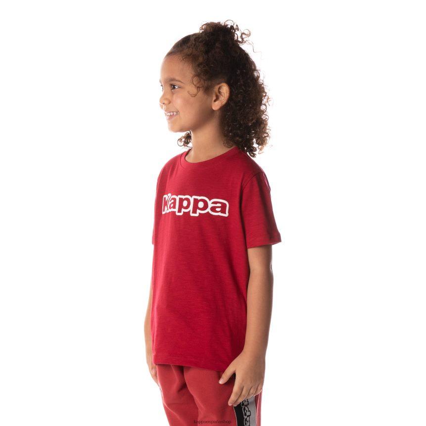 Kappa niños camiseta con logo cabal rojo 4P8JZR707