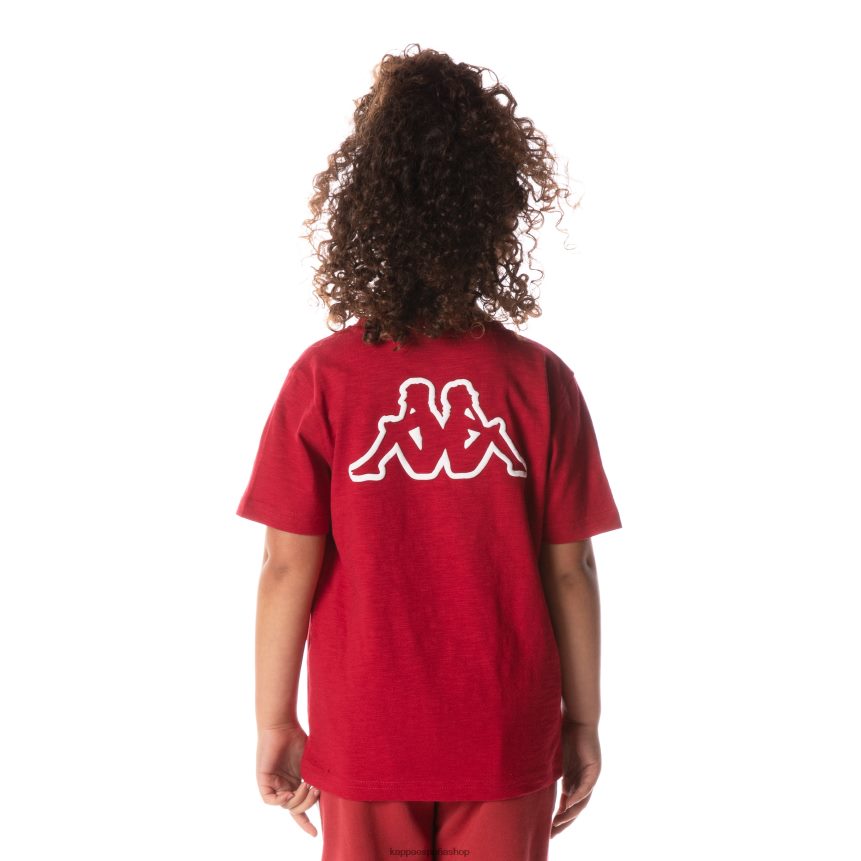 Kappa niños camiseta con logo cabal rojo 4P8JZR707