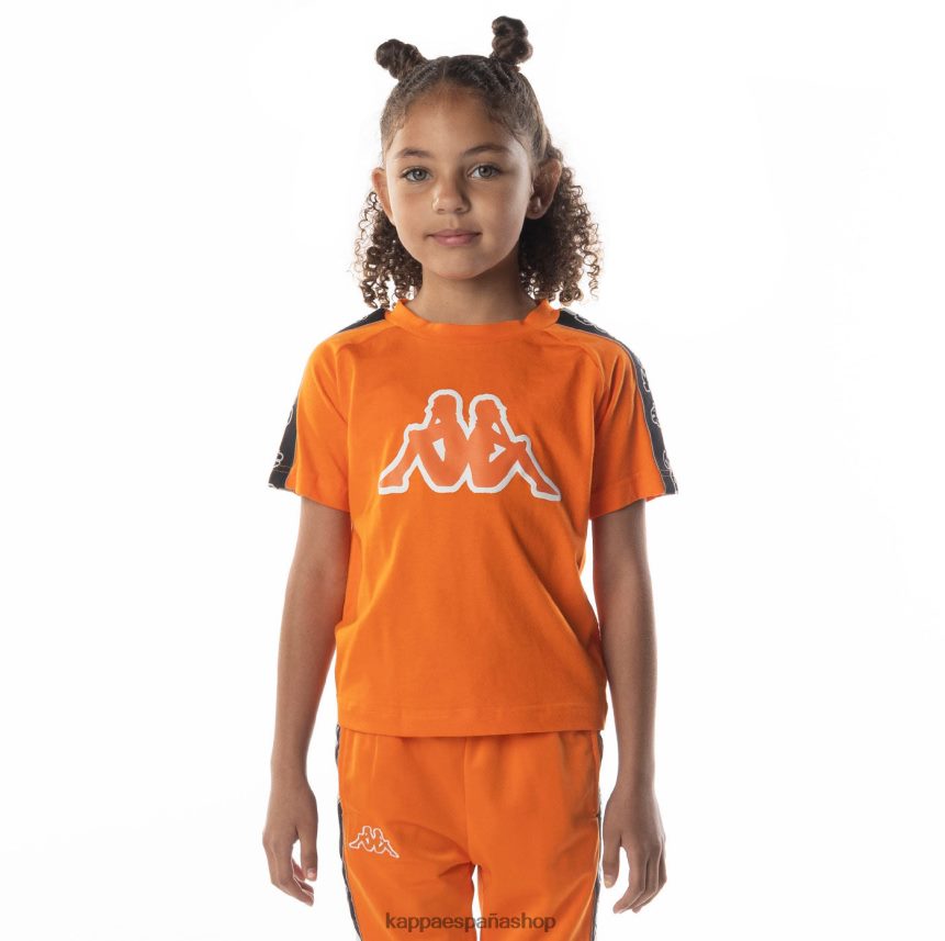 Kappa niños camiseta davirec con cinta del logo naranja 4P8JZR713