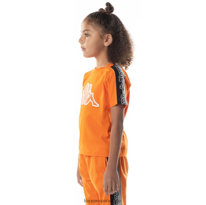 Kappa niños camiseta davirec con cinta del logo naranja 4P8JZR713