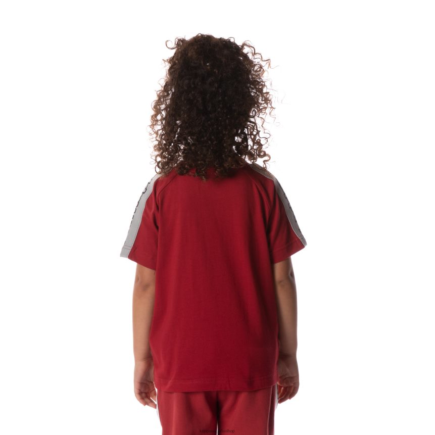 Kappa niños camiseta davirec con cinta del logo rojo 4P8JZR715