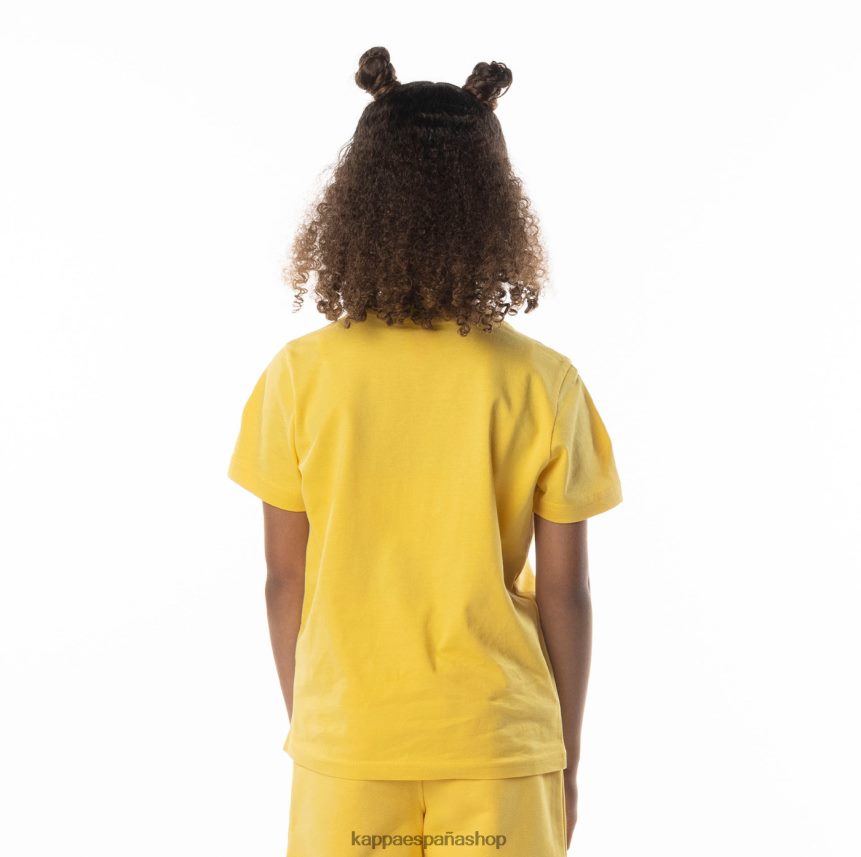 Kappa niños camiseta esstesi auténtica para niños arena amarilla 4P8JZR691