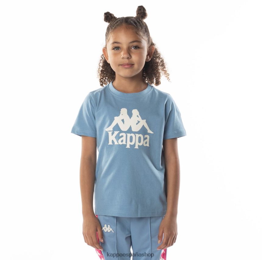 Kappa niños camiseta esstesi auténtica para niños arena azul claro 4P8JZR692