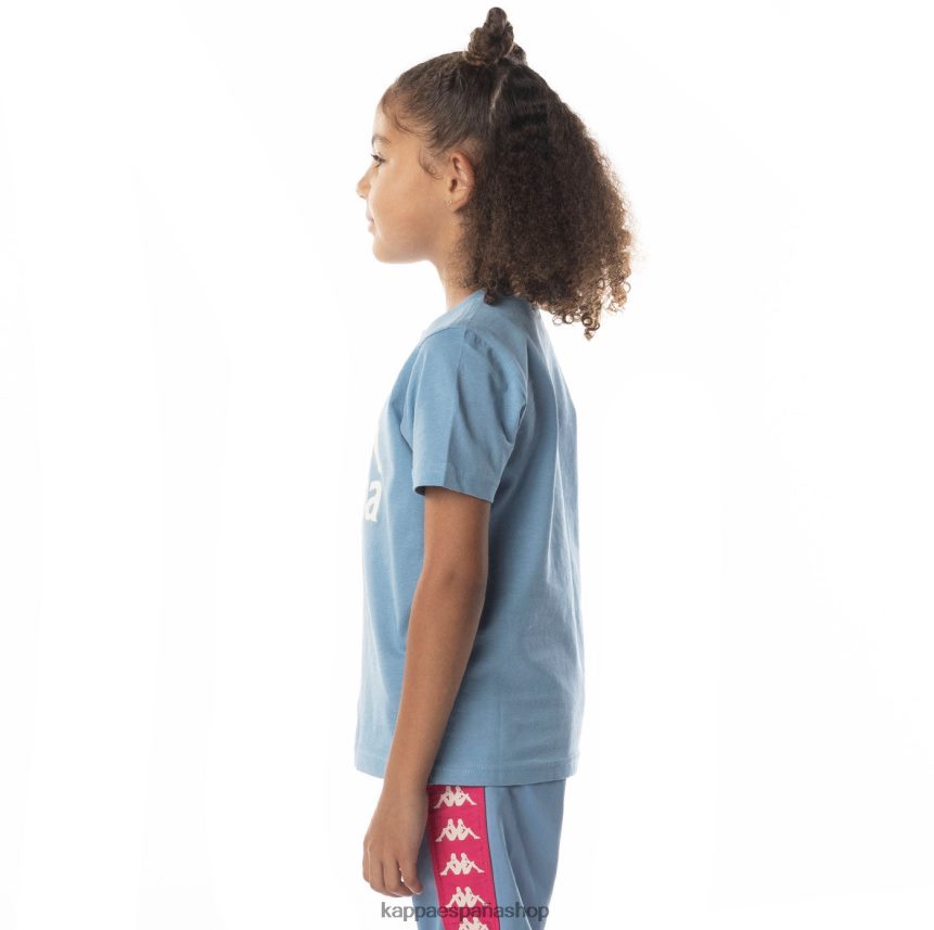 Kappa niños camiseta esstesi auténtica para niños arena azul claro 4P8JZR692