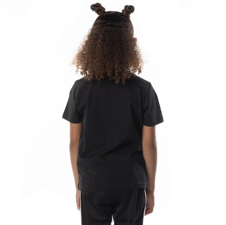 Kappa niños camiseta esstesi auténtica para niños arena de humo negro 4P8JZR694