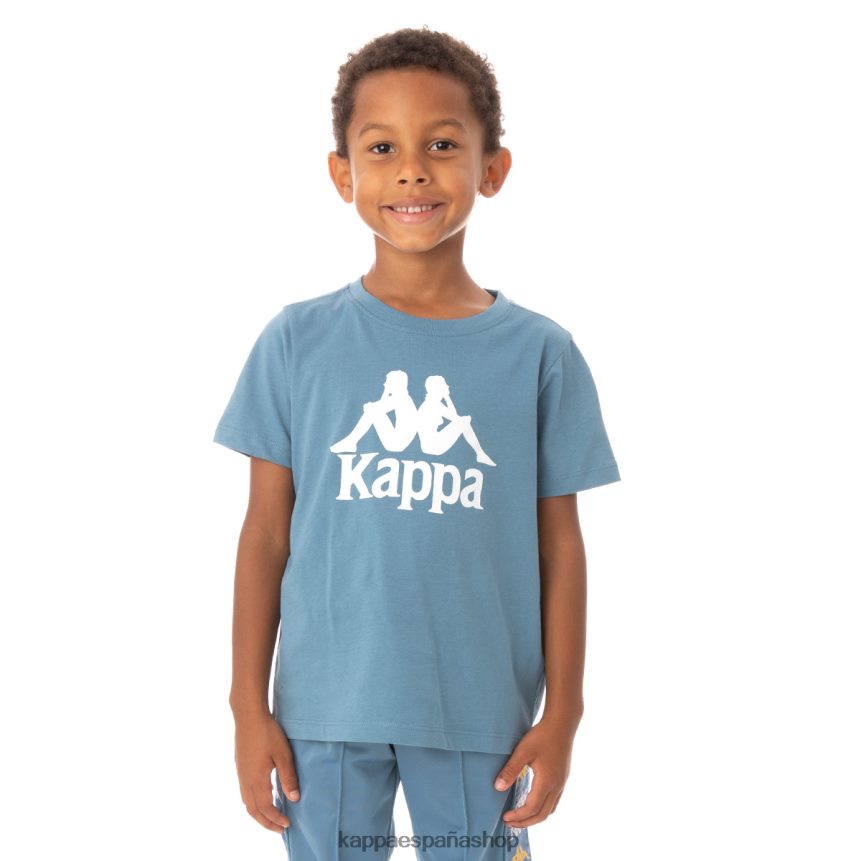 Kappa niños camiseta estessi niños auténtica azul claro 4P8JZR761