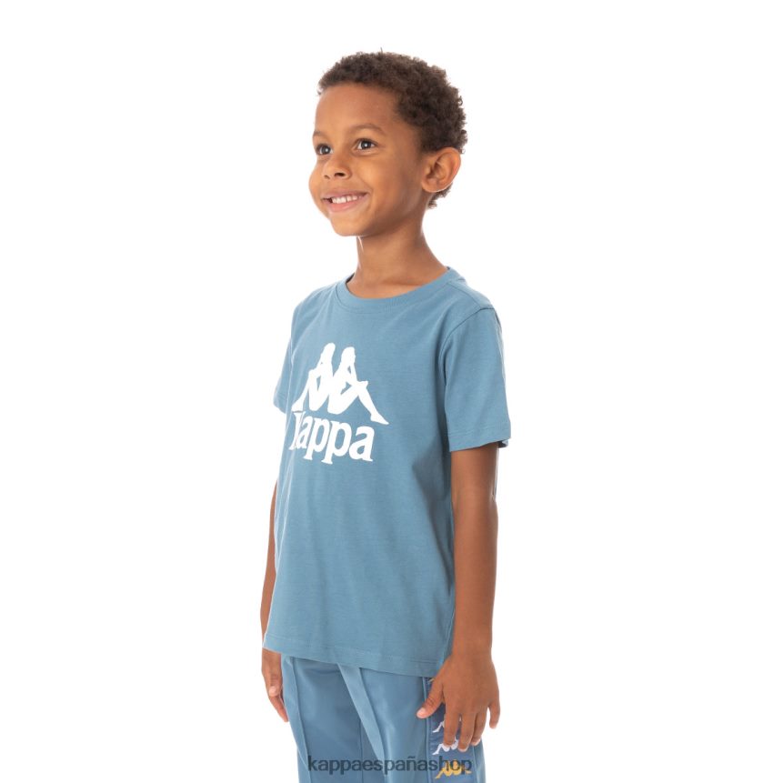 Kappa niños camiseta estessi niños auténtica azul claro 4P8JZR761