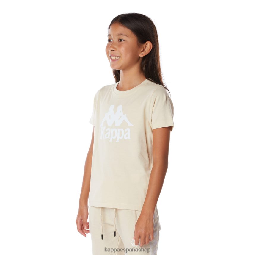 Kappa niños camiseta estessi niños auténtica beige 4P8JZR667