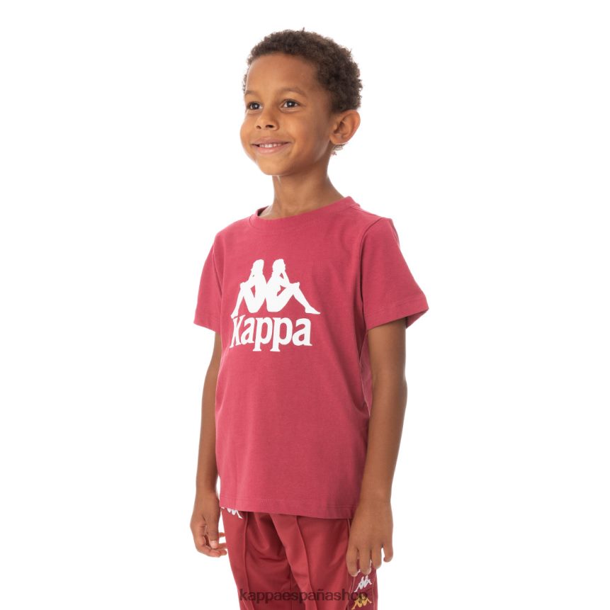Kappa niños camiseta estessi niños auténtica borgoña 4P8JZR762