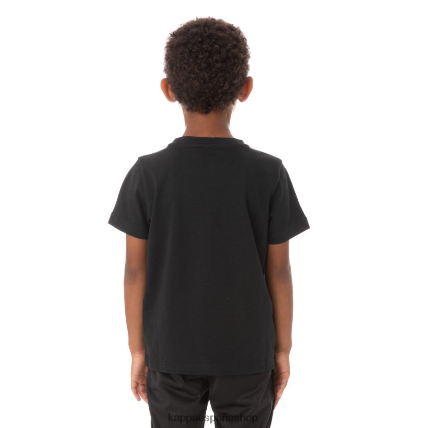 Kappa niños camiseta estessi niños auténtica humo negro 4P8JZR763